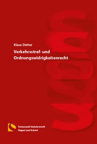 Abbildung von: Verkehrsstraf- und Ordnungswidrigkeitenrecht - Hagener Wissenschaftsverlag