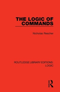 Enlarge image Cover: The Logic of Commands - Routledge