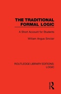 Cover: The Traditional Formal Logic - Routledge