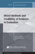 Cover: Mixed Methods and Credibility of Evidence in Evaluation - Jossey-Bass
