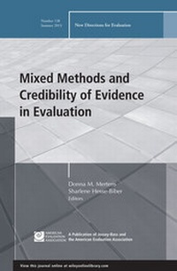 Enlarge image Cover: Mixed Methods and Credibility of Evidence in Evaluation - Jossey-Bass