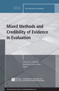 Cover: Mixed Methods and Credibility of Evidence in Evaluation - Jossey-Bass