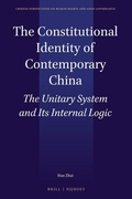 Cover: The Constitutional Identity of Contemporary China - Martinus Nijhoff