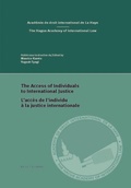 Cover: The Access of Individuals to International Justice/L'acces de l'individu a la justice internationale - Martinus Nijhoff