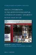 Cover: Dutch Contributions to the Sixteenth International Congress of Slavists. Linguistics - Brill