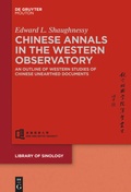 Cover: Chinese Annals in the Western Observatory - De Gruyter Mouton