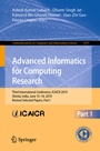 Cover: Advanced Informatics for Computing Research - Springer