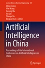 Cover: Artificial Intelligence in China - Springer