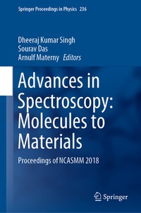 Abbildung von: Advances in Spectroscopy: Molecules to Materials - Springer