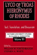 Cover: Lyco of Troas and Hieronymus of Rhodes - Routledge