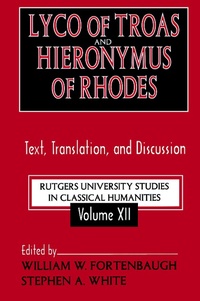 Enlarge image Cover: Lyco of Troas and Hieronymus of Rhodes - Routledge