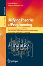 Cover: Unifying Theories of Programming - Springer