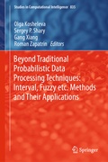 Cover: Beyond Traditional Probabilistic Data Processing Techniques: Interval, Fuzzy etc. Methods and Their Applications - Springer