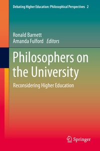Enlarge image Cover: Philosophers on the University - Springer