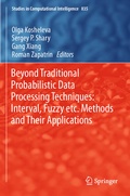 Cover: Beyond Traditional Probabilistic Data Processing Techniques: Interval, Fuzzy etc. Methods and Their Applications - Springer