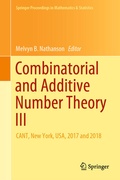 Bild: Combinatorial and Additive Number Theory III - Springer