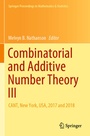 Cover: Combinatorial and Additive Number Theory III - Springer