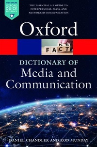 Enlarge image Cover: A Dictionary of Media and Communication - Oxford University Press