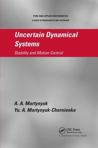 Enlarge image Cover: Uncertain Dynamical Systems - Chapman & Hall/CRC