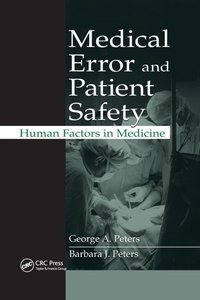 Enlarge image Cover: Medical Error and Patient Safety - CRC Press