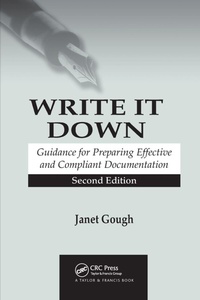 Enlarge image Cover: Write It Down - CRC Press