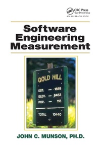 Enlarge image Cover: Software Engineering Measurement - CRC Press