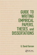 Cover: Guide to Writing Empirical Papers, Theses, and Dissertations - CRC Press