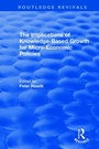 Cover: The Implications of Knowledge-Based Growth for Micro-Economic Policies - Routledge