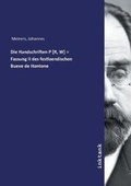 Cover: Die Handschriften P [R, W] = Fassung II des festlaendischen Bueve de Hantone - Inktank Publishing