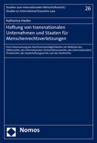 Abbildung von: Haftung von transnationalen Unternehmen und Staaten für Menschenrechtsverletzungen - Nomos