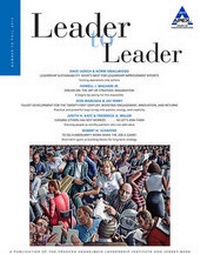 Enlarge image Cover: Leader to Leader (LTL), Volume 70, Fall 2013 - Jossey-Bass