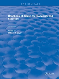 Enlarge image Cover: Handbook of Tables for Probability and Statistics - CRC Press