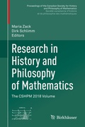 Cover: Research in History and Philosophy of Mathematics - Birkh&auml;user