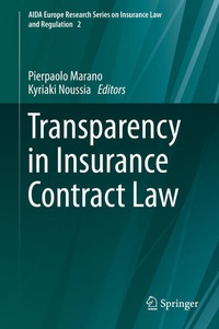 Enlarge image Cover: Transparency in Insurance Contract Law - Springer