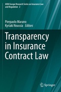 Cover: Transparency in Insurance Contract Law - Springer