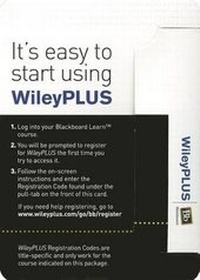 Enlarge image Cover: Fundamentals of Physics Extended, Tenth Edition WileyPLUS Blackboard Card - Wiley