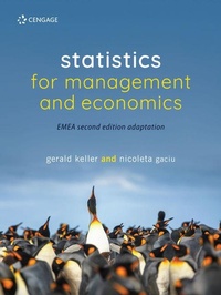 Enlarge image Cover: Statistics for Management and Economics - Cengage Learning EMEA