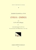 Cover: CMM 4 Jacobus Clemens Non Papa (Ca. 1510-Between 1556 and 1558), Opera Omnia, Edited by Karel Philippus Bernet Kempers in 21 Volumes. Vol. XVII Cantiones Ecclesiasticae Lib. IX, X, XI, 5 Vocum Et Moteta Postume Edita Ex Officina Waelrandi & Latii, 3, 4, 5 - American Institute of Musicology, Inc.
