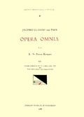 Cover: CMM 4 Jacobus Clemens Non Papa (Ca. 1510-Between 1556 and 1558), Opera Omnia, Edited by Karel Philippus Bernet Kempers in 21 Volumes. Vol. XIII Cantiones Ecclesiasticae, Lib. 5-8, Quinque Vocum, 1553 and Psalmi Selecti Quinque Et Sex Vocum, 1553/54 - American Institute of Musicology, Inc.