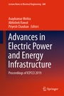 Cover: Advances in Electric Power and Energy Infrastructure - Springer