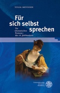 Cover: F&uuml;r sich selbst sprechen - Universit&auml;tsverlag Winter