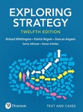 Cover: Exploring Strategy, Text & Cases - Pearson Education Limited