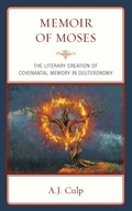 Cover: Memoir of Moses - Lexington Books/Fortress Academic