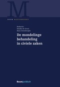 Cover: De mondelinge behandeling in civiele zaken - Boom juridisch