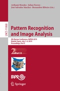 Cover: Pattern Recognition and Image Analysis - Springer