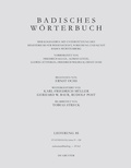 Cover: Badisches W&ouml;rterbuch. Band V/Lieferung 85 - De Gruyter
