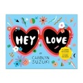 Cover: Hey Love Shaped Notecard Portfolio - Mudpuppy Press