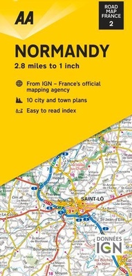 Abbildung von: Road Map Normandy - Automobile Association