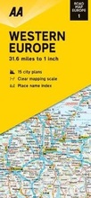 Cover: Road Map Western Europe - Automobile Association