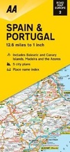 Cover: Road Map Spain & Portugal - Automobile Association